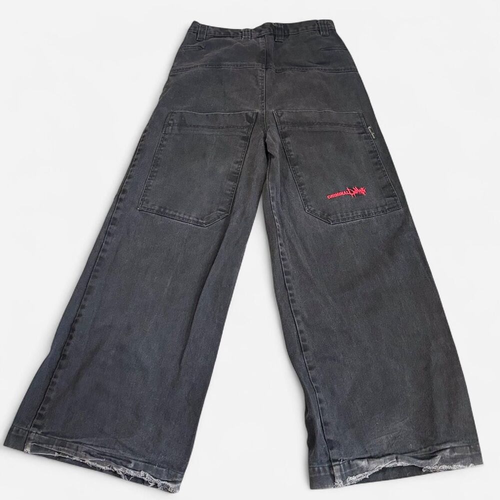 Criminal-damage Men's Black Jeans